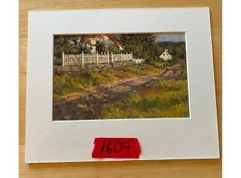 Matted Peter Rolfe Print Postcard