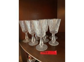 8 Waterford Crystal Wine Glasses (Match Items 1455 And 1457)
