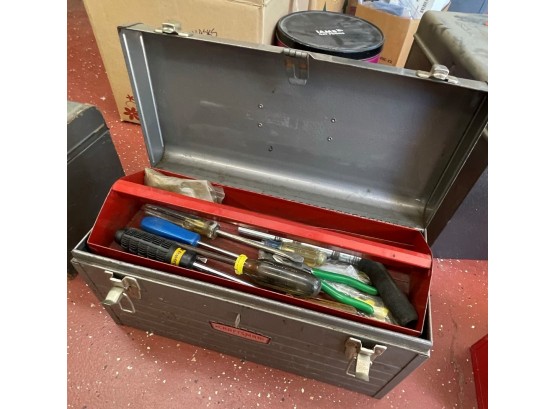 Craftsman Tool Box With Assorted Tools