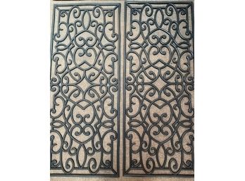 Assorted Sculpted Rubber Mats For Front Door And Outside Steps