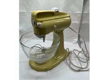 Vintage Mustard Yellow Kitchen Aid Stand Mixer