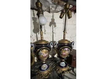 Matching Vintage Lamps Without Shades