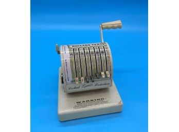 Vintage Paymaster Embossing And Check Writing Machine