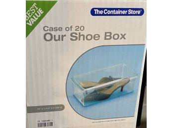 NIB (20) Clear Shoe Boxes, Plus 6 More!