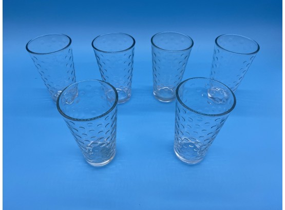 Set Of 6 Polka Dot Drinking Glasses