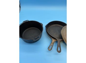 Cast Iron Dutch Oven And Skillets