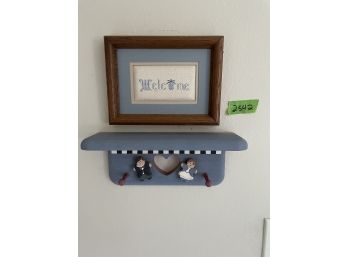 Key Holder And Welcome Sign.