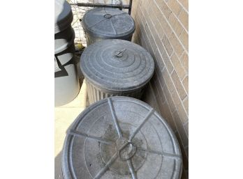 Galvanized Metal Garbage Cans