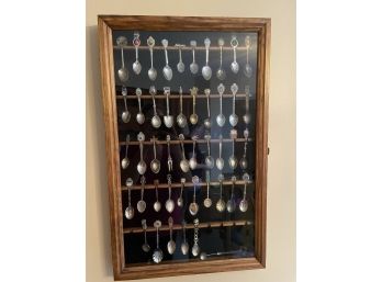 Travel Spoon Collection In Shadow Box