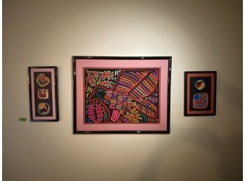 Set Of Three Art Pieces From Panama