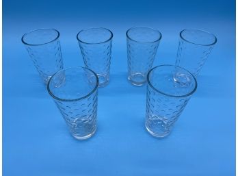 Set Of 6 Polka Dot Drinking Glasses