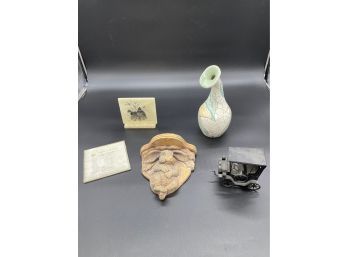 Vase With Bent Neck And Rabbit Shelf