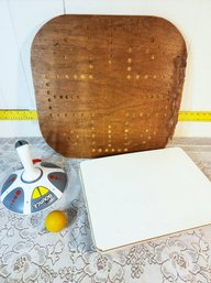 #375 Old Marble Board - Lap Desk - Bop It Bounce Game & More