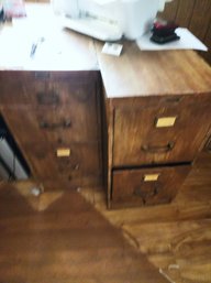 #379 2 Metal File Cabinets 30x27x15 - BRING HELP TO LOAD