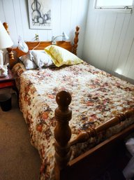 #393 Queen Bed - Mattress - Pillows & Bedding- IN BASEMENT - BRING HELP
