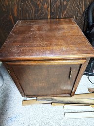 #408 Wood Cabinet Table 27x26x29 -  IN BASEMENT - BRING HELP
