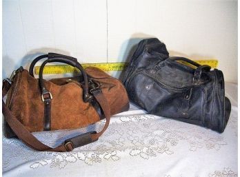 #264 Suede & Leather-Like Bags 21x11x9