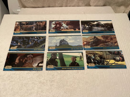 Star Wars Cards Lot Of 9