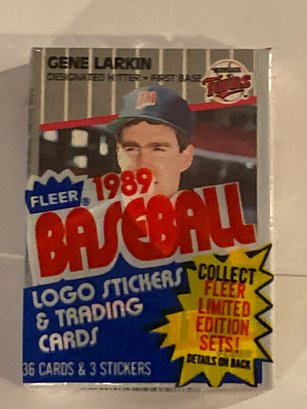 1989 Fleer Cello Pack With Roger Clemens Showing. Griffey JR Rookie?