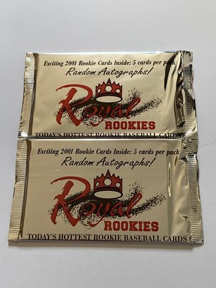 2000 Royal Rookies Baseball Wax Pack Lot Of 2