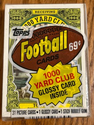 Unopened 1986 Topps Football Cello Pack With HOF Dan Marino Showing On Back!