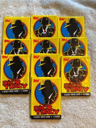1990 Dick Tracy Wax Pack Lot Of 10