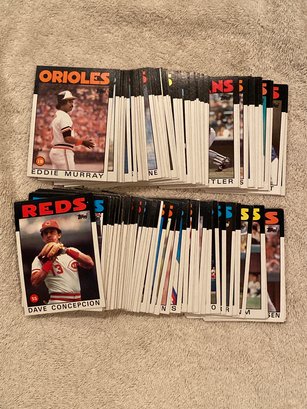 1986 Topps Baseball Card Lot Of 100