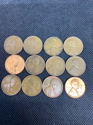 Wheat Penny Lot Of 12