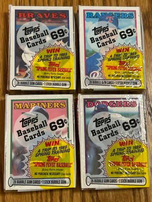 1988 Topps Cello Pack Lot Of 4