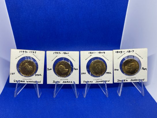 US Presidential  Tokens - Lot Of 4