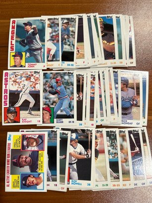 Lot Of (50) 1984 Topps Baseball Cards