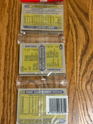 1987 Topps Unopened RakPak With Puckett AND Concepcion BOTH Showing!