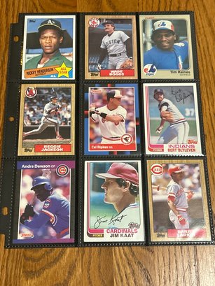 Lot Of (18) 1980s Hall Of Famers!