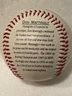 Yankees Don Mattingly 1996 Burger King Fotoball Ball Souvenir Baseball