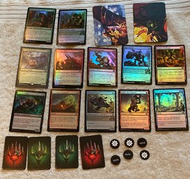 Magic The Gathering Card Lot Of 12 Plus Accessories