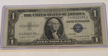 1935 G Silver Certificate Dollar Bill