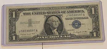 1957 A Silver Certificate Dollar Bill