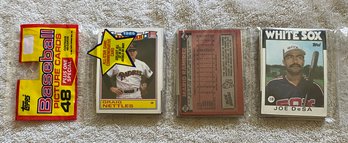 1986 Topps Baseball Rack Pack ERROR!!