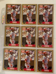1987 Topps Baseball Card  Lot Of 18 Barry Larkin