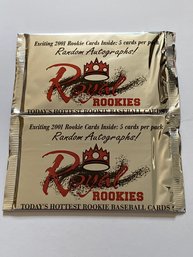 2000 Royal Rookies Baseball Wax Pack Lot Of 2