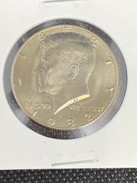 1982-P Kennedy Half Dollar 50c Coin 'Gem BU