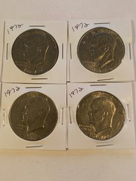 1978 Eisenhower Dollar Lot Of 4