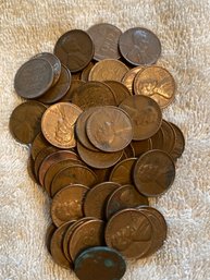 Assorted Wheat Pennies Lot Of 50