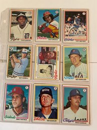 1978 Topps Baseball Card Lot Of 18. Minty!!