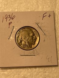 Buffalo Nickel 1936 P