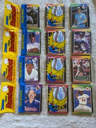 1989 Donruss Baseball Rack Pack Lot Of 4.   Possible Griffey Rookie!