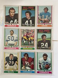 1974 Topps Football Card Lot Of 17