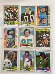 1975 Topps Football Card Lot Of 18