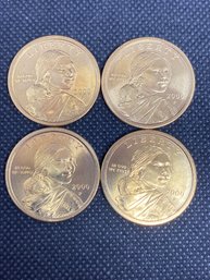 2000 P Sacagawea Dollar Coin Lot Of 4