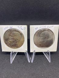 1976 Eisenhower Ike Dollar Coin  Lot Of 2